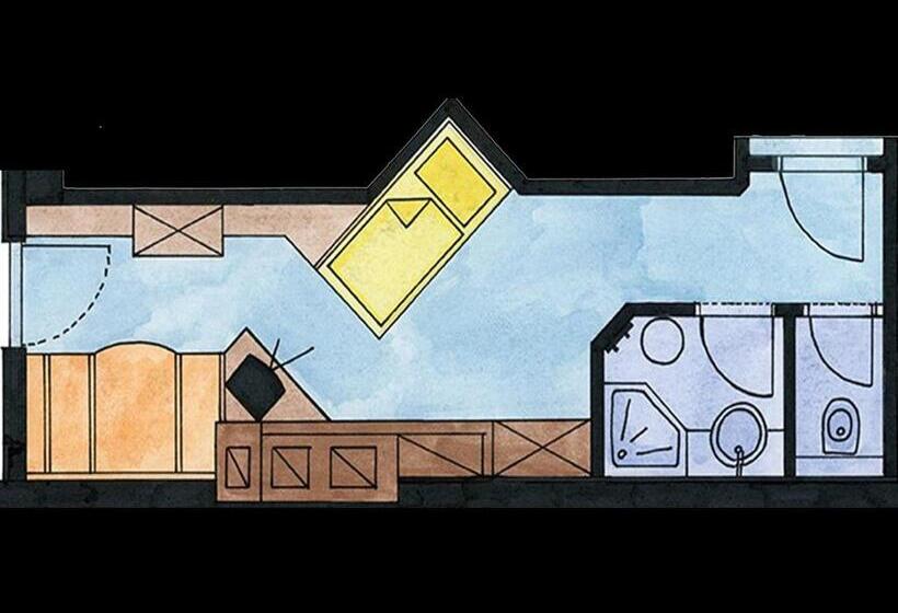 Odalı Tek Kişilik Standart Oda, Thermal Badhotel Kirchler