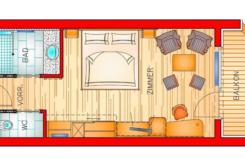 غرفة قياسية, Wellnesshotel Eggerwirt