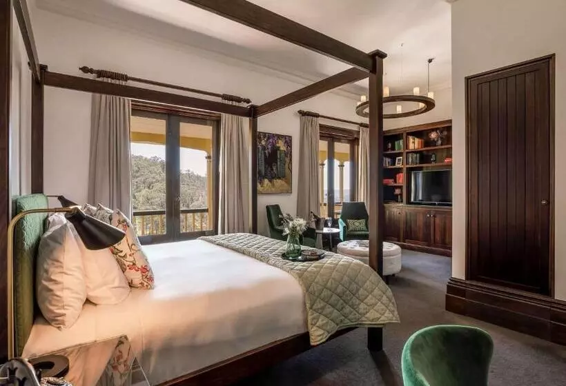 キングサイズベッド、ビュー付きデラックスルーム, Mount Lofty House & Estate Adelaide Hills