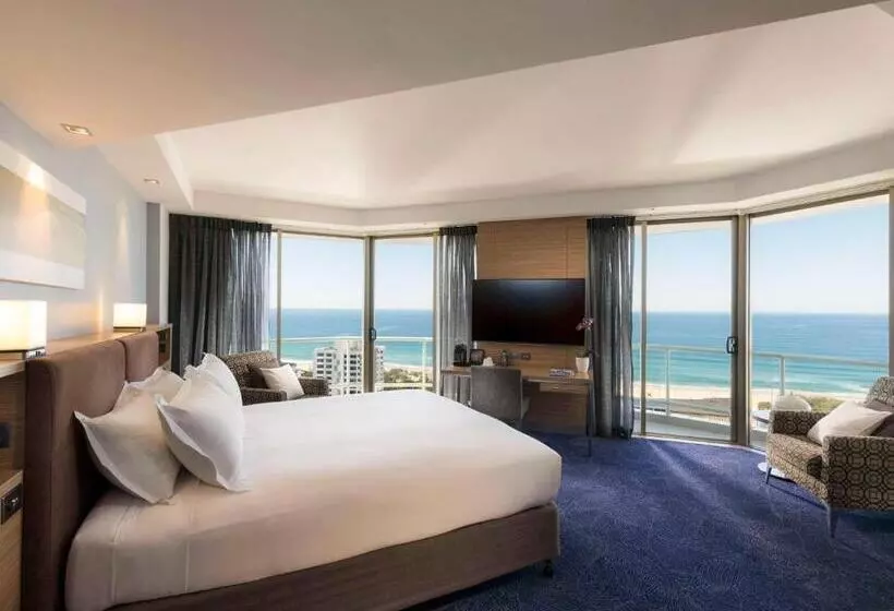 اتاق دلوکس با تخت کینگ و چشم‌انداز, Sofitel Gold Coast Broadbeach