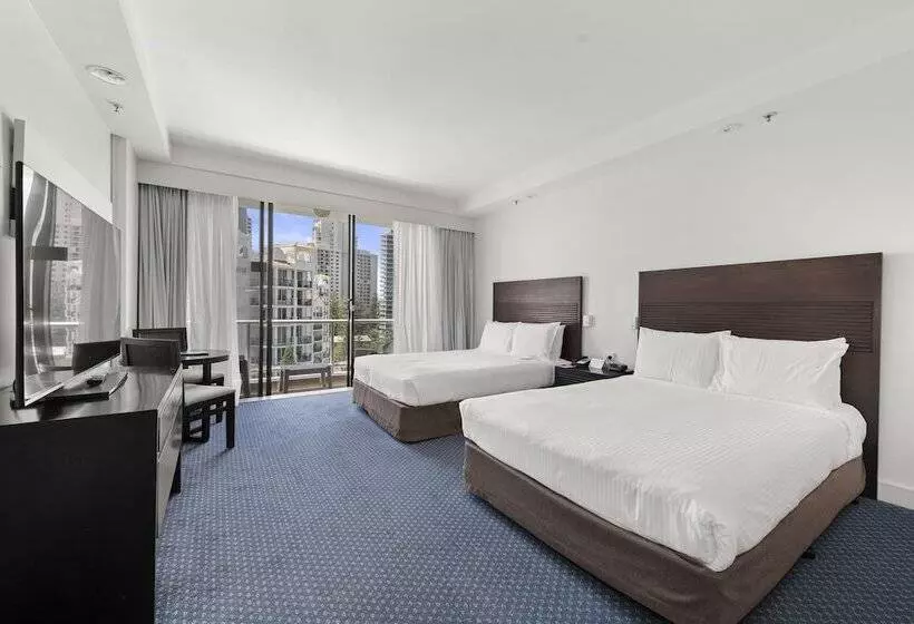 اتاق استاندارد با 2 تخت دوبل, Crowne Plaza Surfers Paradise, An Ihg