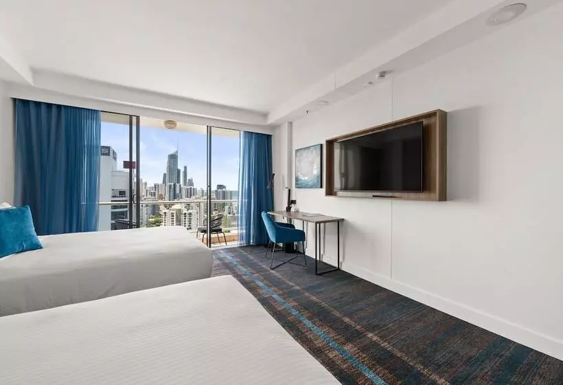 اتاق استاندارد با 2 تخت دوبل, Crowne Plaza Surfers Paradise, An Ihg
