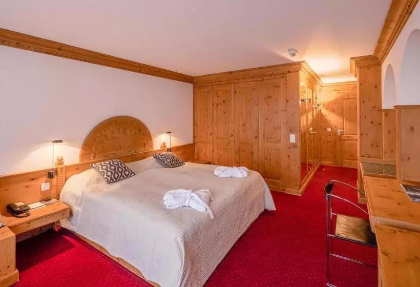 اتاق لوکس با بالکن, Albana Hotel Silvaplana