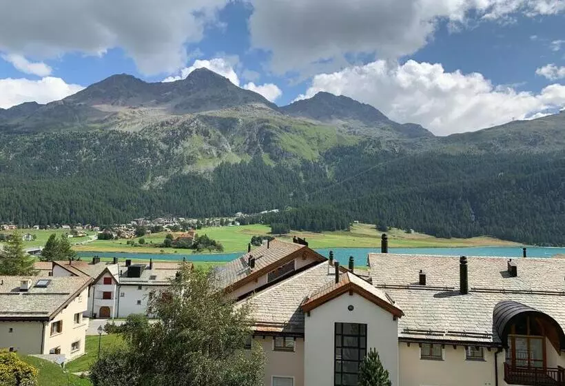 آپارتمان 1 خوابه با بالکن, Albana Hotel Silvaplana
