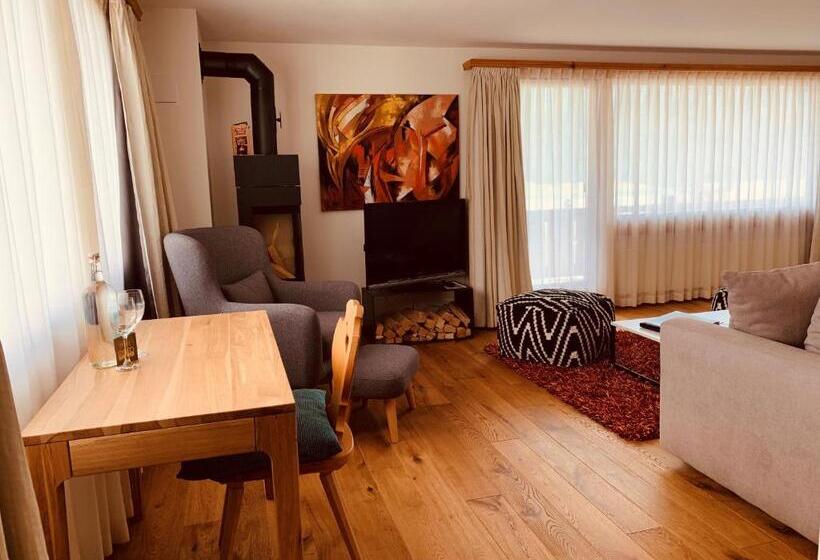 דירה בת חדר שינה 1 עם מרפסת, Albana Hotel Silvaplana