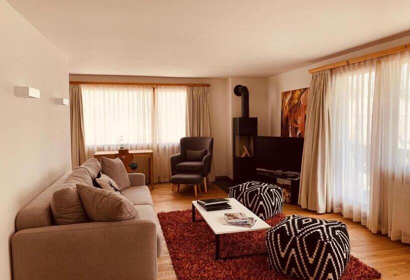 דירה בת חדר שינה 1 עם מרפסת, Albana Hotel Silvaplana