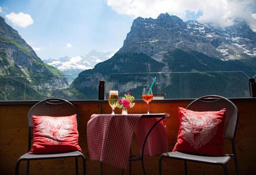 Comfort room with mountain view, Hirschen Grindelwald