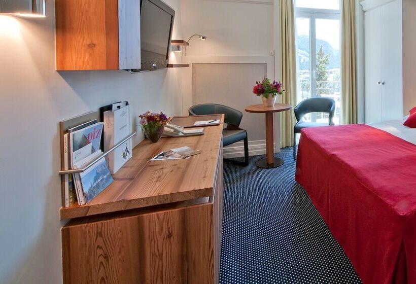 标准间带湖景, Schweizerhof St. Moritz