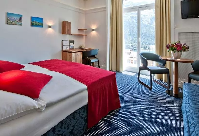 Quarto Superior Vista Lago, Schweizerhof St. Moritz