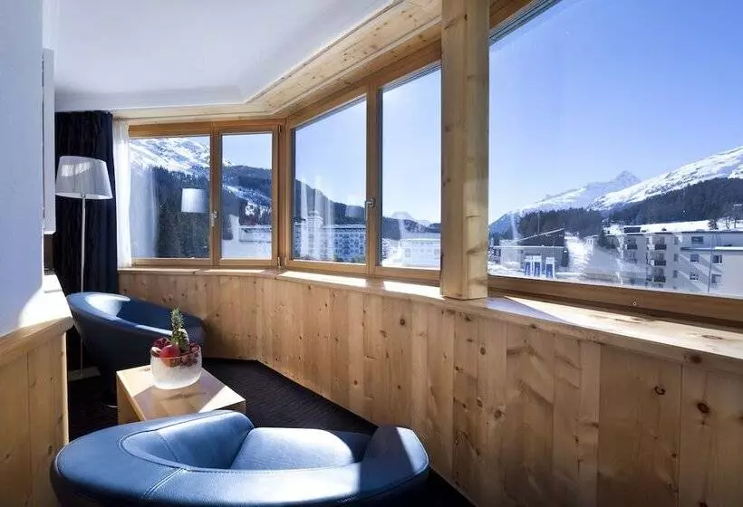 スーペリアシングルルーム, Sport & Wellnesshotel San Gian St. Moritz