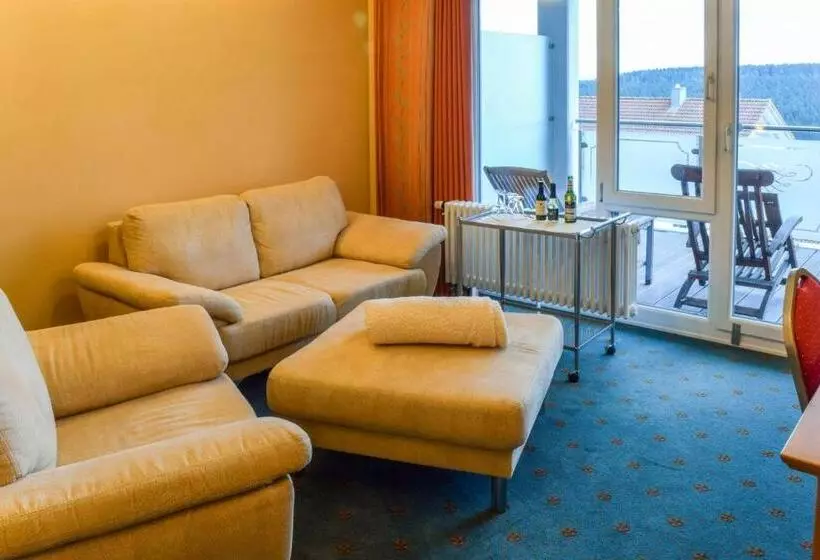 اتاق لوکس با بالکن, Vital  Und Wellnesshotel Albblick