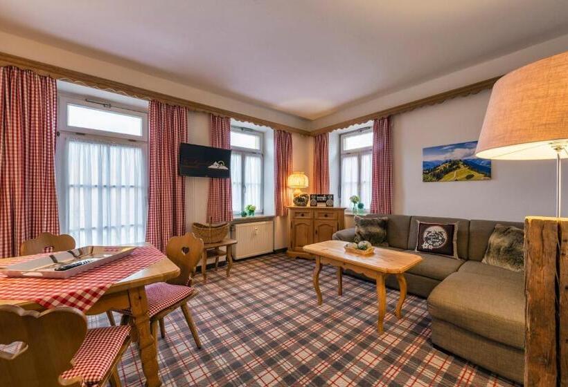 Апартаменты 1 Спальня с Балконом, Ruhpoldinger Hof