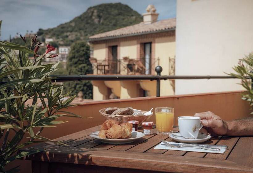 オーシャンビューデラックスルームバルコニー付き, Ermitage De L Oasis & Spa  Cannes Mandelieu