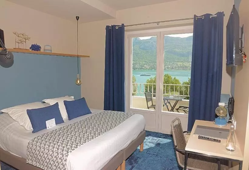 バルコニー付きデラックスルーム, Hôtel Beauregard, The Originals Relais