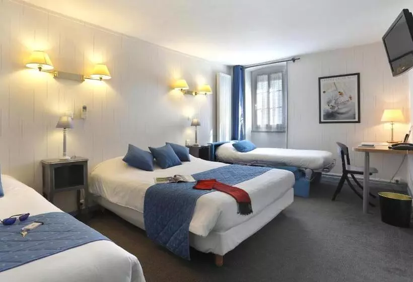 اتاق استاندارد چهار تخته, Hôtel Les Tilleuls, Bourges
