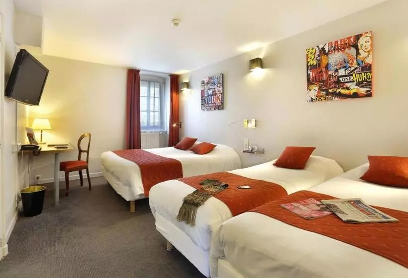 اتاق استاندارد چهار تخته, Hôtel Les Tilleuls, Bourges