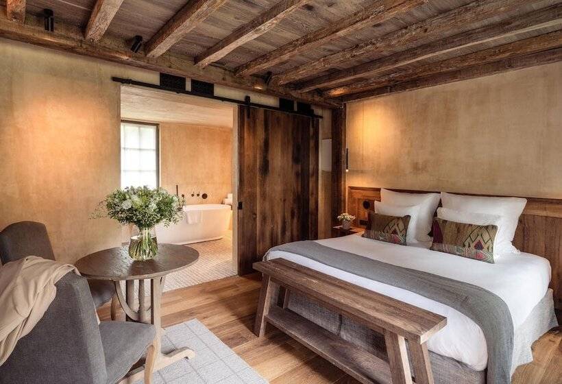 اتاق سوپریور با چشمانداز باغ, La Ferme Saint Simeon Spa  Relais & Chateaux