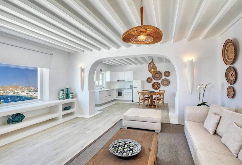 فيلا غرفتين نوم مطلة على البحر, Santa Marina, A Luxury Collection Resort, Mykonos