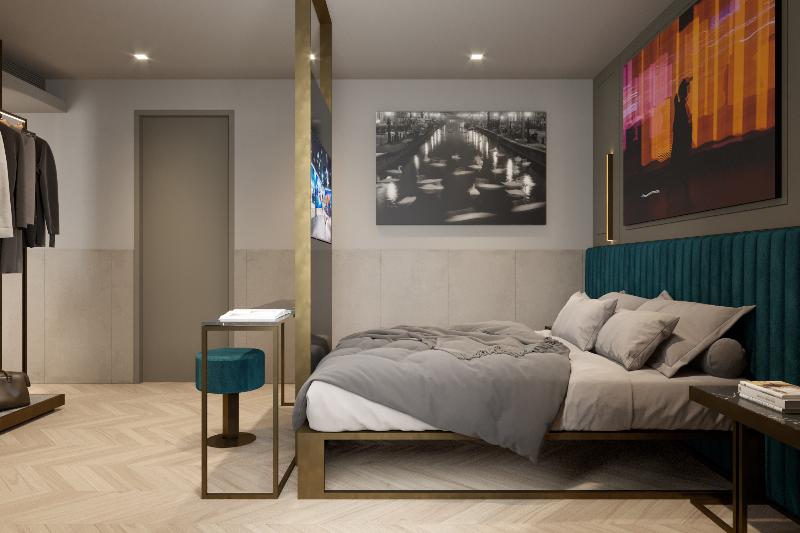 اتاق استاندارد با بالکن, Heart Hotel Milano