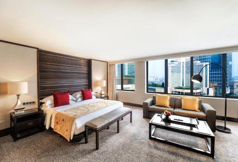 キングサイズベッドのクラブルーム, Mandarin Oriental Jakarta