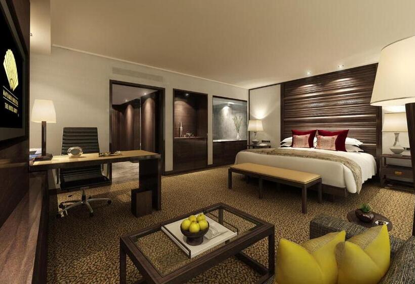 キングサイズベッドのデラックスルーム, Mandarin Oriental Jakarta