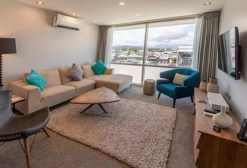 １ベッドルームペントハウスアパート, Beachfront Hotel Hokitika