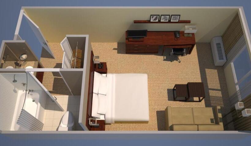 اتاق استاندارد با تخت بزرگ برای معلولان, Courtyard Chicago Arlington Heights/south