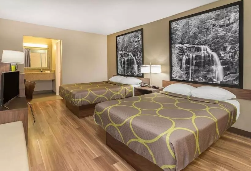 اتاق استاندارد با 2 تخت دوبل, Super 8 By Wyndham Asheville Airport