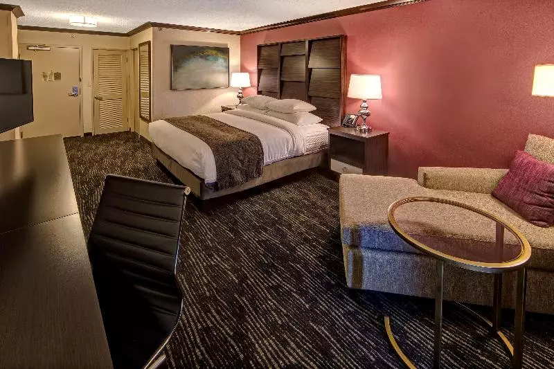 キングサイズベッドのスタンダードルーム, Doubletree By Hilton Hotel Decatur Riverfront