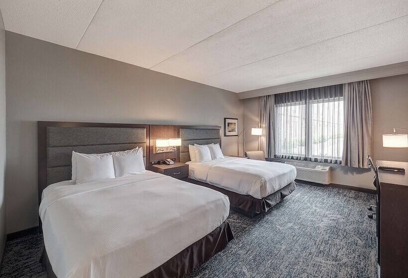 ２ダブルベッドのスタンダードルーム, Doubletree By Hilton Hotel Bloomington