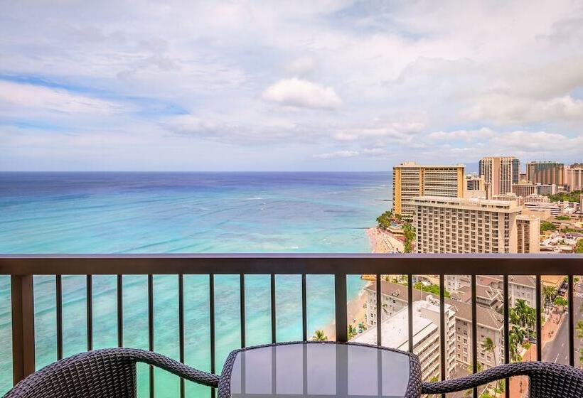 带海景的俱乐部房间, Hyatt Regency Waikiki Beach Resort & Spa