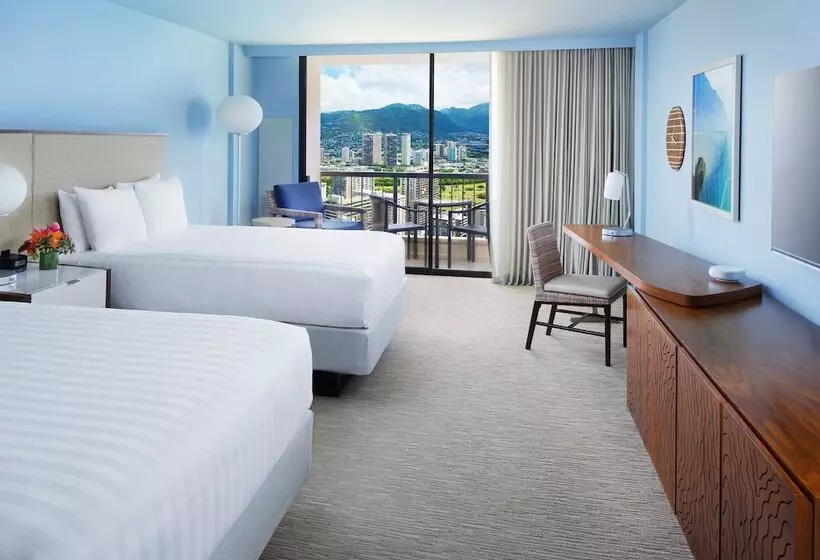 ２ダブルベッドのスタンダードルーム, Hyatt Regency Waikiki Beach Resort & Spa
