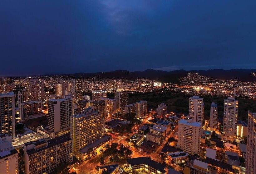 带2个双人床的标准工作室, Hyatt Regency Waikiki Beach Resort & Spa