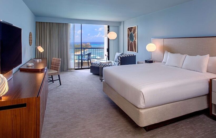 带海景的带双人床的标准间, Hyatt Regency Waikiki Beach Resort & Spa