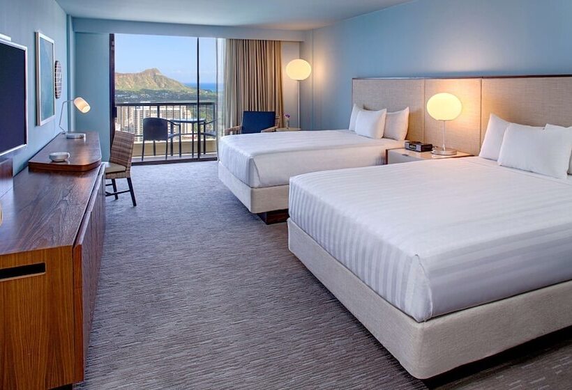 اتاق استاندارد با 2 تخت دوبل, Hyatt Regency Waikiki Beach Resort & Spa