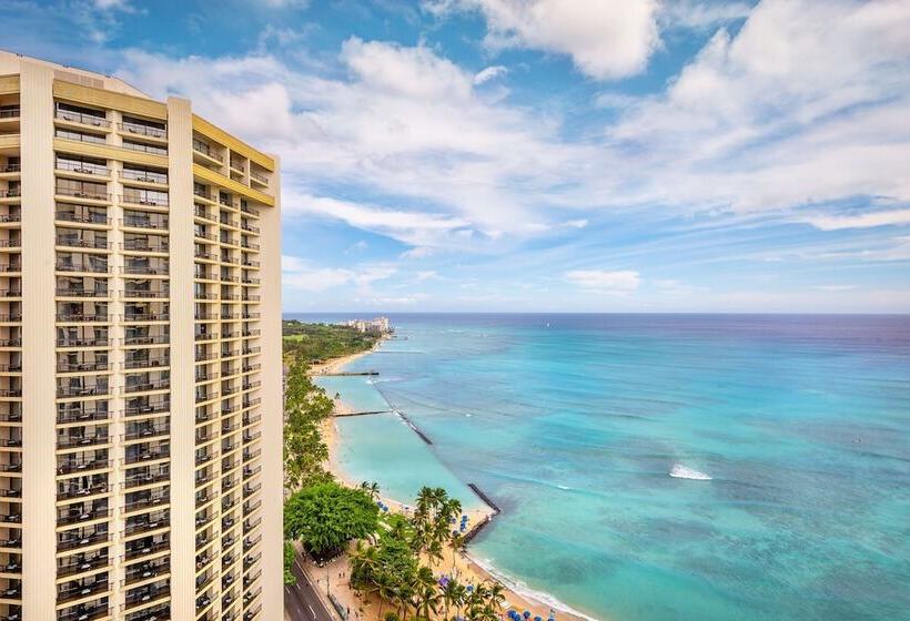 带2个双人床的标准工作室, Hyatt Regency Waikiki Beach Resort & Spa