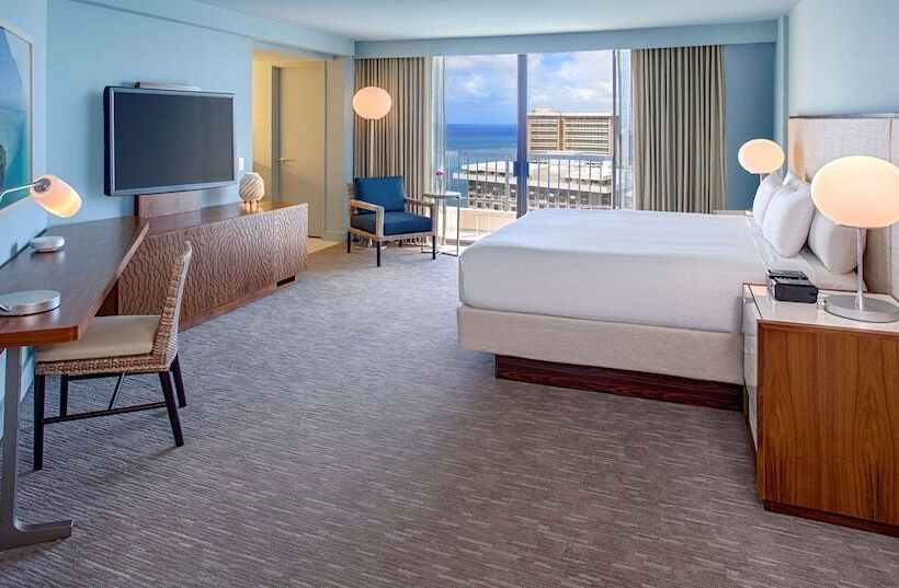 带海景的俱乐部房间, Hyatt Regency Waikiki Beach Resort & Spa