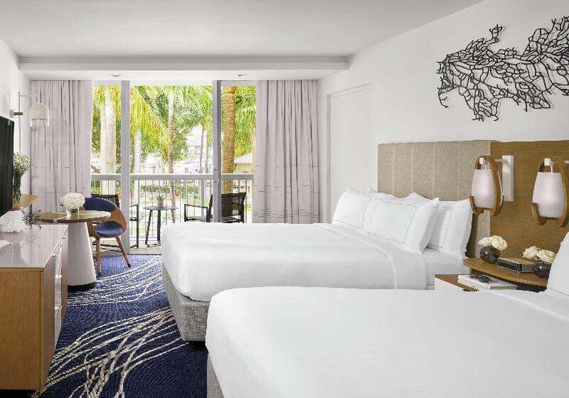 带观景的标准间, Hilton Fort Lauderdale Marina