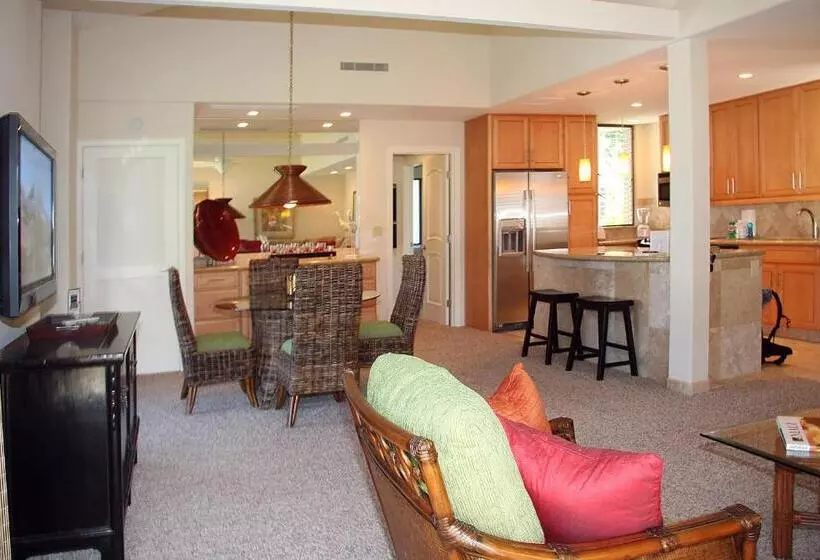 庭の見える１ベッドルームアパートメント, Wailea Elua Village   Coraltree Residence Collection