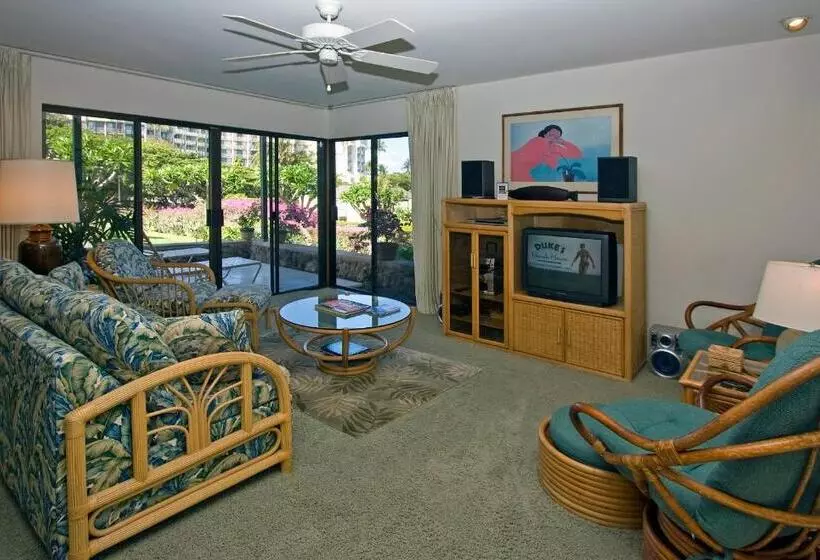 庭の見える１ベッドルームアパートメント, Wailea Elua Village   Coraltree Residence Collection