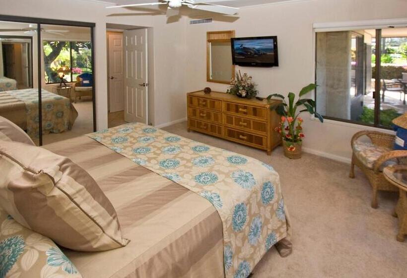 庭の見える１ベッドルームアパートメント, Wailea Elua Village   Coraltree Residence Collection