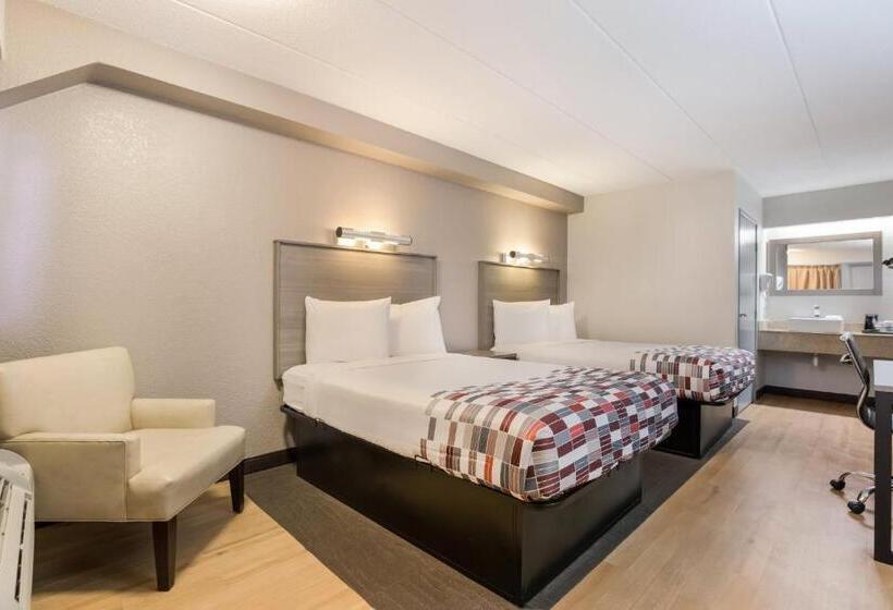 带2个双人床的标准工作室, Red Roof Inn Princeton  Ewing