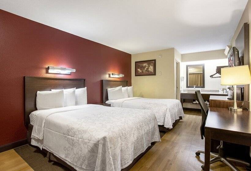 带2个双人床的标准工作室, Red Roof Inn Plus+ Chicago   Willowbrook