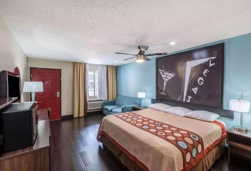 اتاق استاندارد با تخت بزرگ, Super 8 By Wyndham Austin University/downtown Area