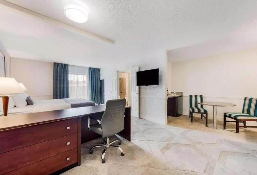 キングサイズベッドのスイートルーム, The Blu Hotel Blue Ash Cincinnati, Ascend Hotel Collection