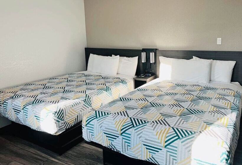 חדר סטנדרט שתי מיטות זוגיות, Motel 6marina, Ca  Monterey