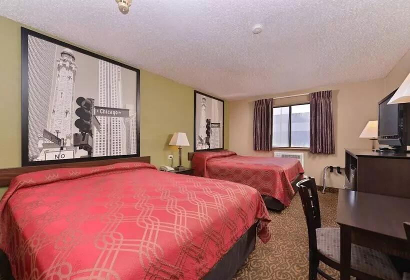 اتاق استاندارد با 2 تخت دوبل, Rodeway Inn Waukegan   Gurnee
