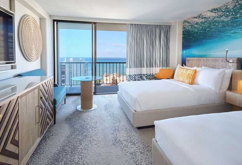 Номер Deluxe Вид на Море, Outrigger Waikiki Beachcomber
