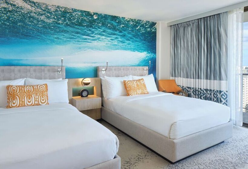Номер Стандарт 2 Двуспальные Кровати, Outrigger Waikiki Beachcomber
