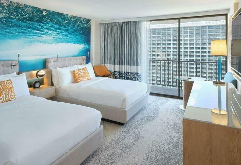 Номер Стандарт 2 Двуспальные Кровати, Outrigger Waikiki Beachcomber